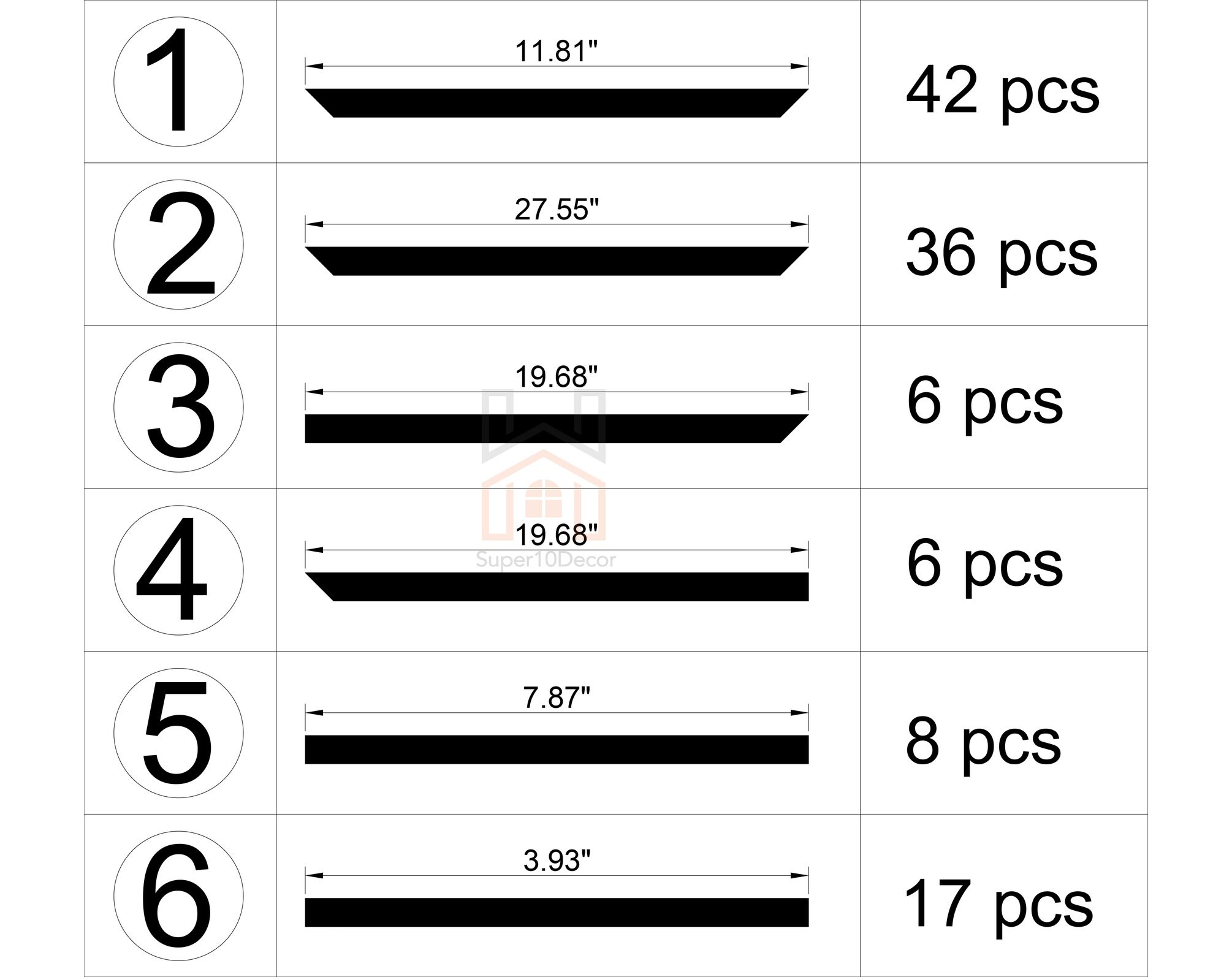 Wall Molding Wall Trim Kit Crown Molding Precut Wall Etsy