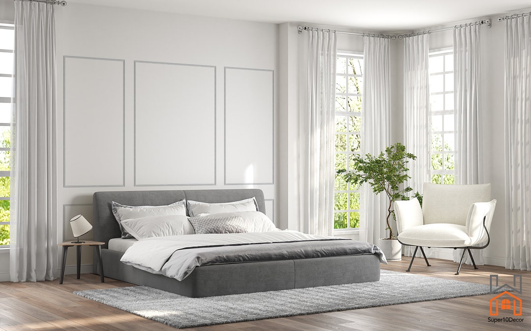 Wall Molding Ideas, Bedroom Molding Kit, Wall Molding Package, Moulding