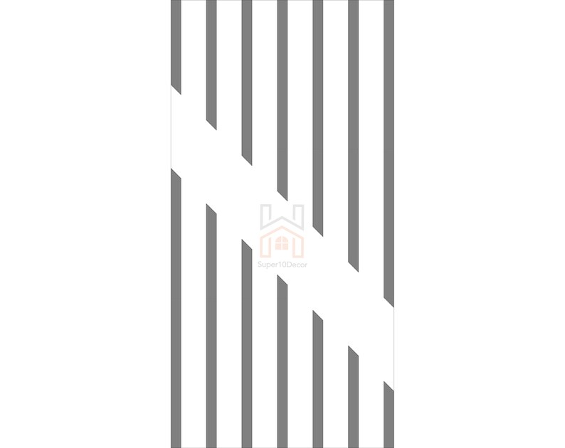 Precut Wall Paneling Kit Wood Molding Panelling Kit Custom Etsy