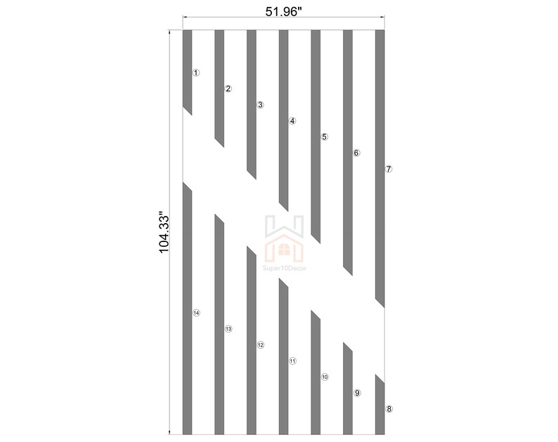 Precut Wall Paneling Kit Wood Molding Panelling Kit Custom Etsy