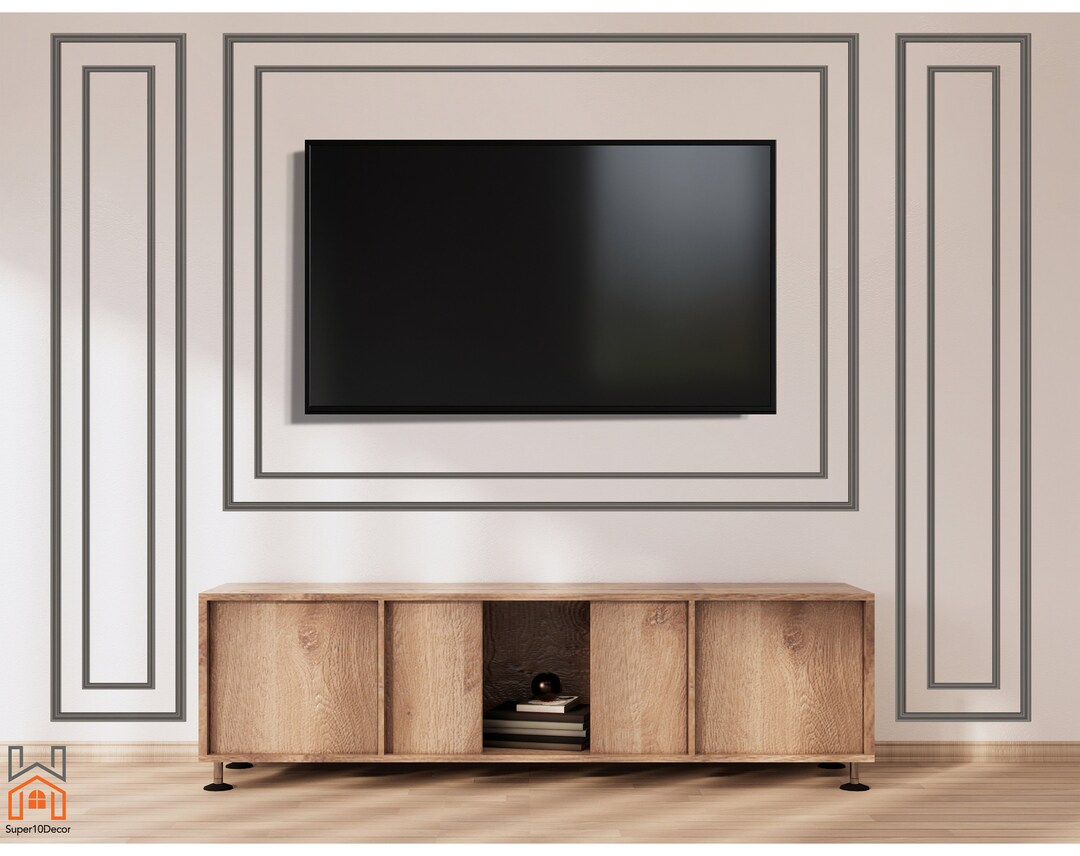 Tv for Molding, Wall Art Molding, Wall Molding Custom, Panel Kit, Room