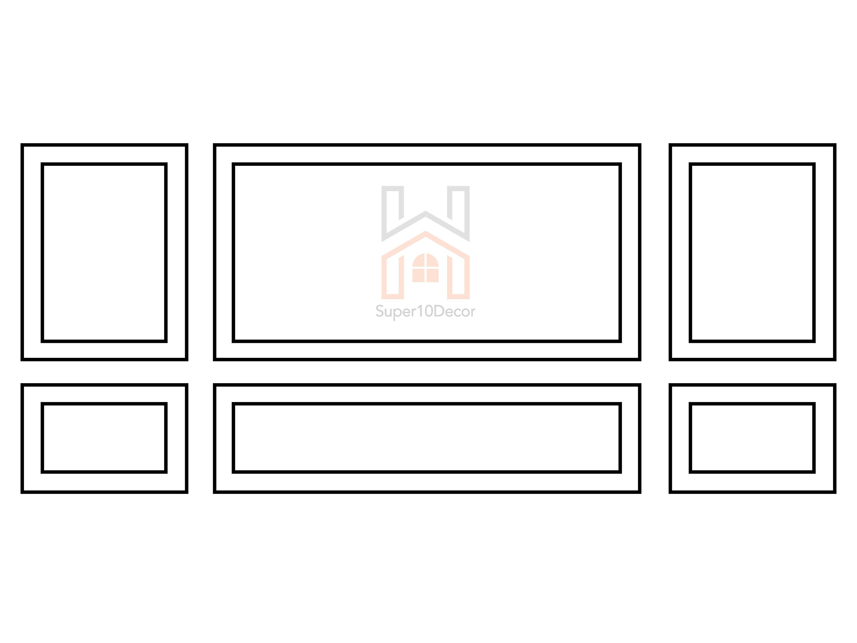 Wall Trim Kit Precut Wall Molding Hallway Wall Molding Etsy