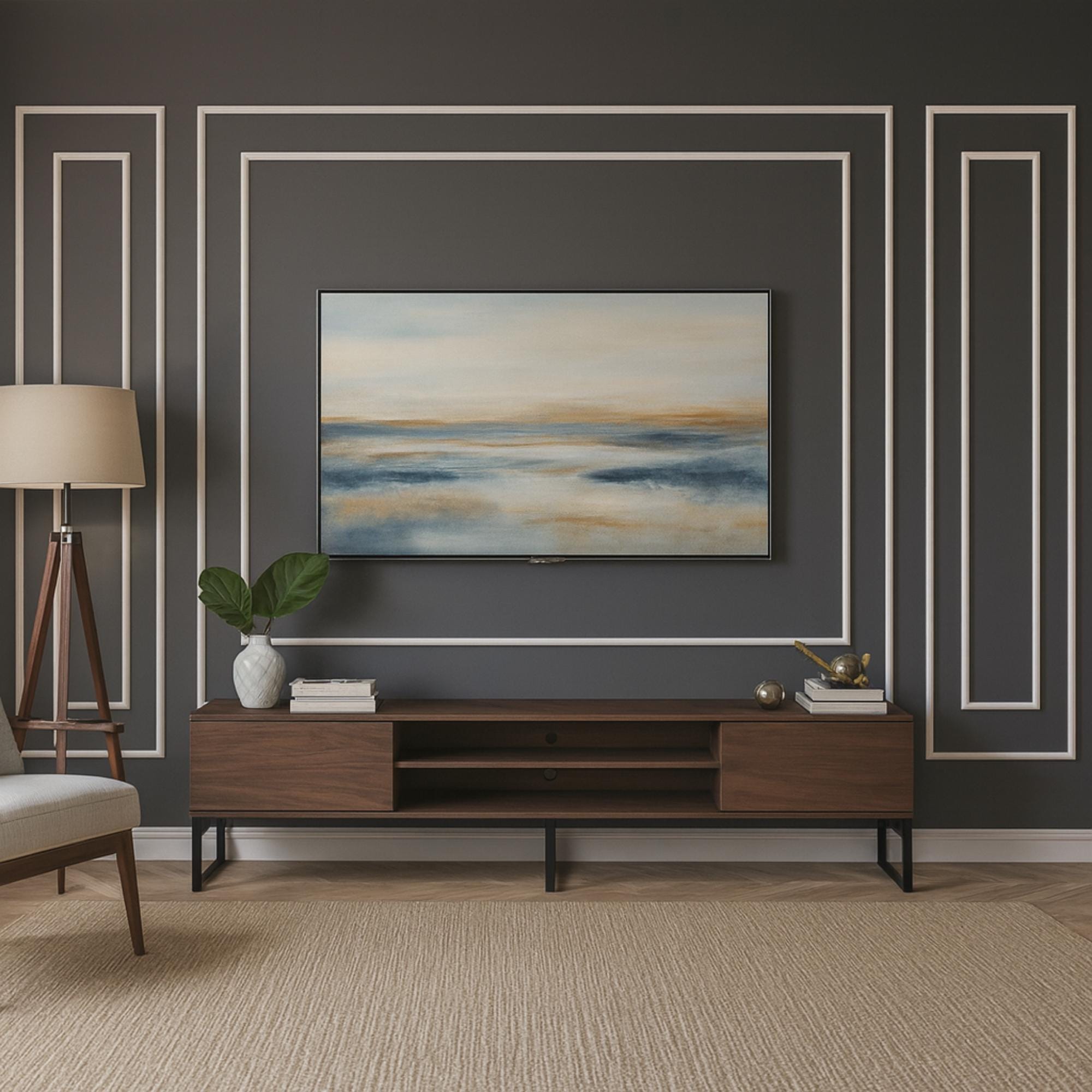 Molduras de pared modernas de poliestireno listas para instalar. Fácil  instalación (hazlo tú mismo). Diseño de molduras personalizado. WALL118 -  Etsy México, image size:2000x2000