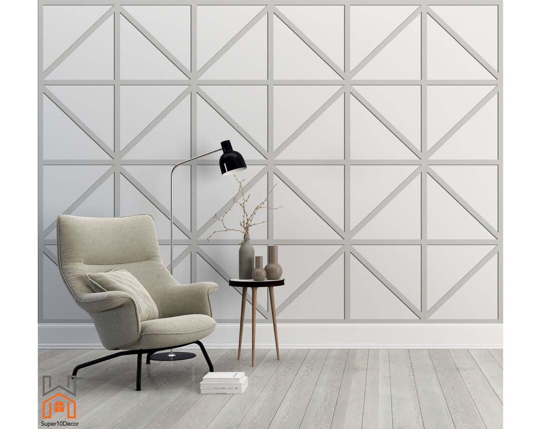 Custom Wall Trim, Wall Accents for Living Room, Wall Trim Kits, Home