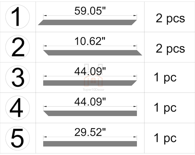 Wall Panelling Kit Precut Wall Paneling Kit Wainscoting Etsy