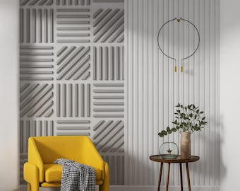 Modern getextureerd wandpaneel – schokbestendig polystyreenafgietsel voor hedendaagse interieurprojecten, DECO265