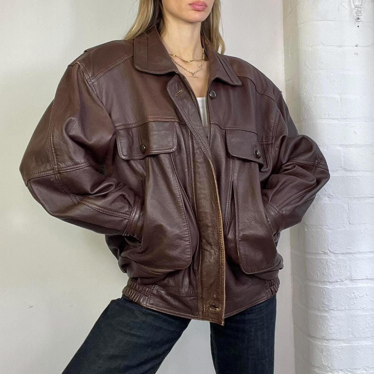 Vintage 90s BMW Biker Denim Jacket XL 2XL