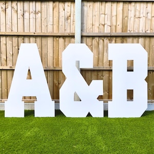 4FT GIANT LETTERS - DIY Cardboard Party Decoration – Large Display, Backdrop, Recyclable