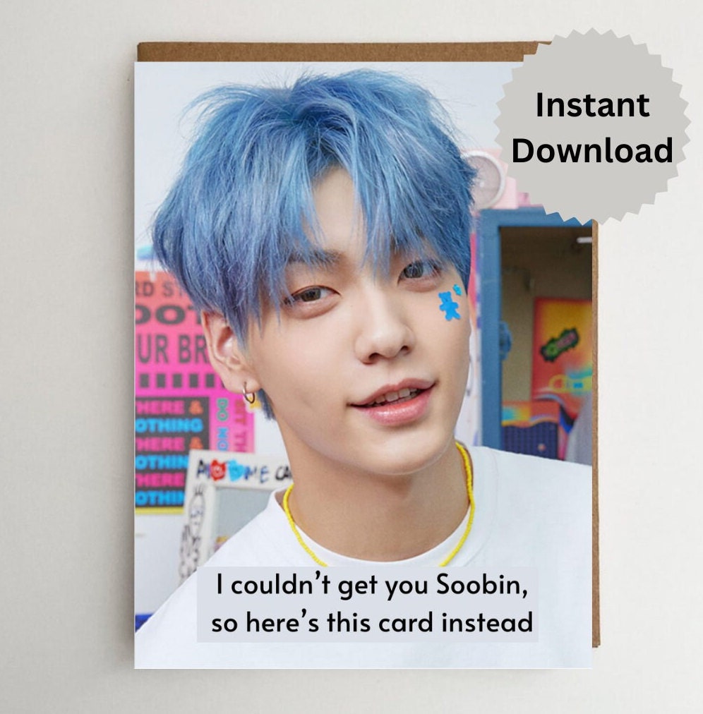 Printable Kpop Digital Card Instant Download Greeting Cards Etsy