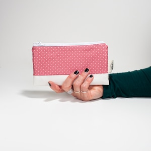 Portafoglio donna doppia cerniera, Portafoglio artigianale, Portamonete, Portacarte, Porta telefono