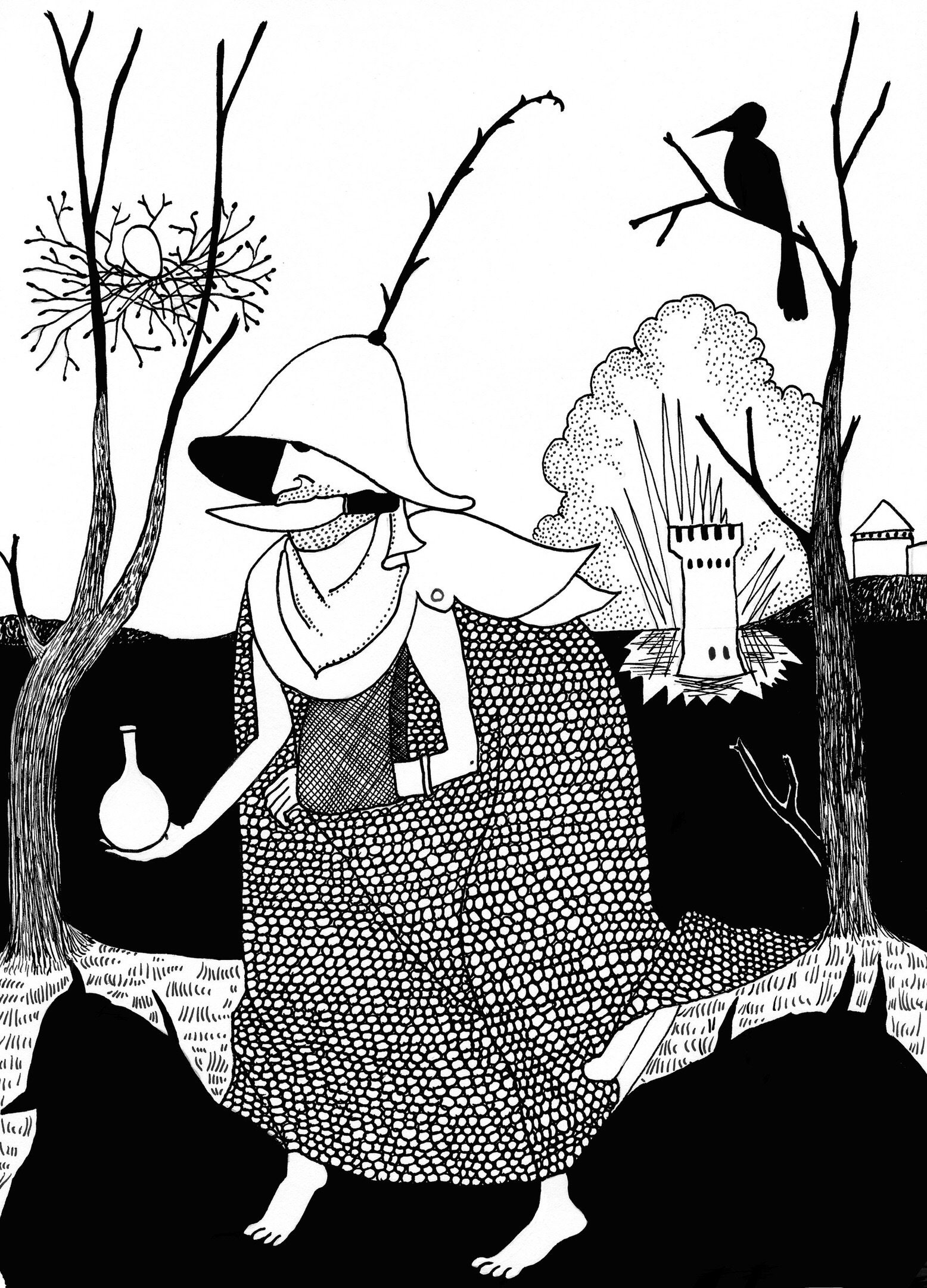 AFTER BRUEGEL. Ink Drawing Digital Print Poster Tattoo Wall Art Book ...
