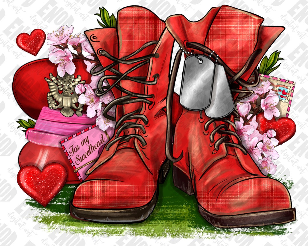 Army Valentine's Day Png Sublimation Design Downloadhappy Etsy