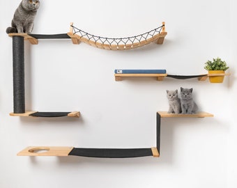 Mont Blanc Cat wall furniture, Cat shelves, Cat condo, Cat wall shelves, Cat cave, Cat bed, Cat wall bed, Modern cat Furniture, Cat climbing