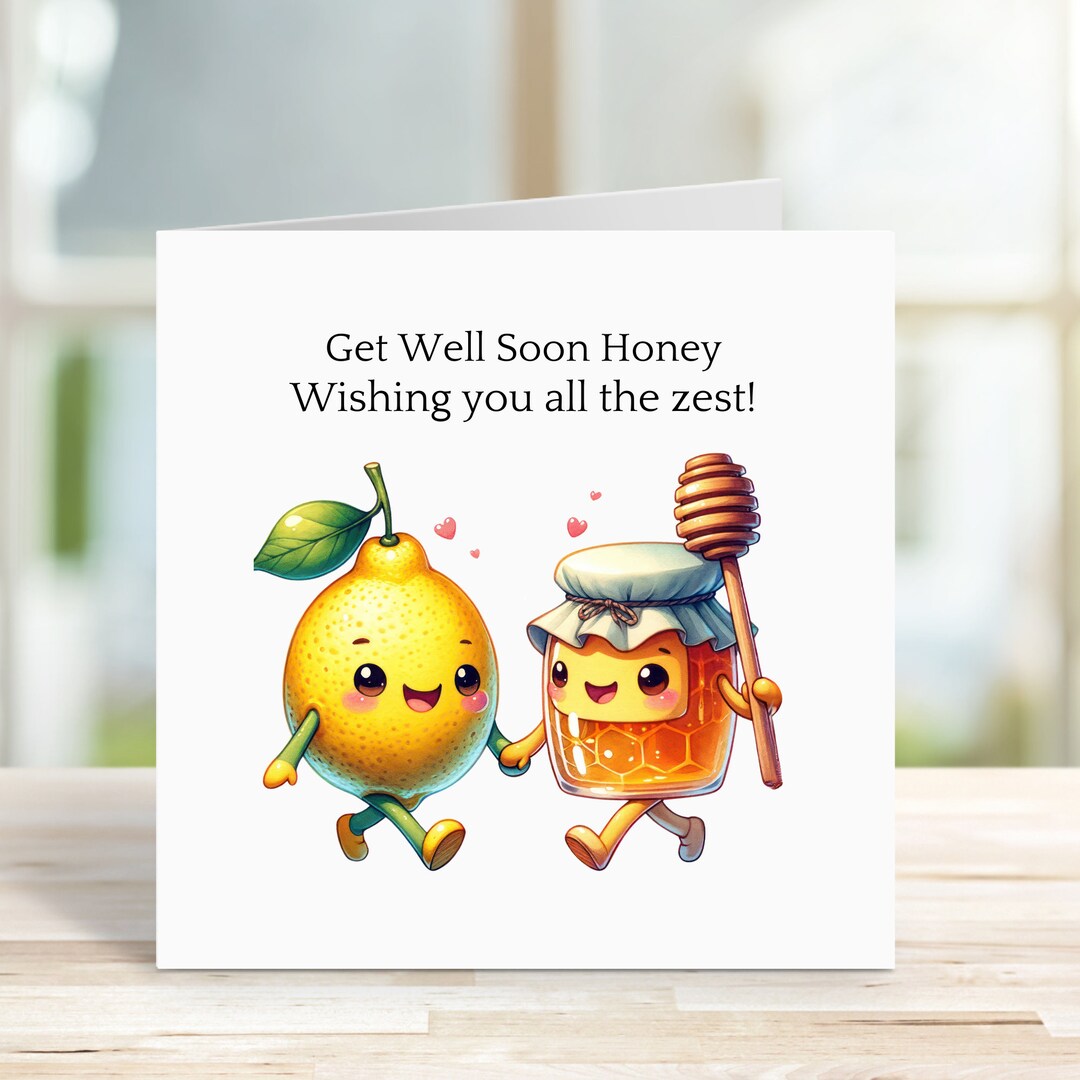 Funny Get Well Soon Card / Get Well Card for Female / Wishing You a ...