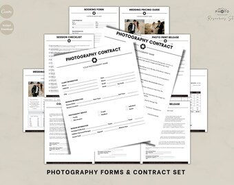 Fotografie Auftragsvorlagen | Business Forms Bundle (Canva)