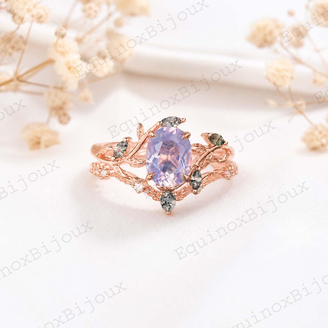 Lavender ring set - Etsy 日本