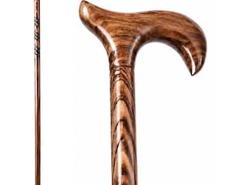 Handcrafted Wooden Walking Stick: Ergonomic T-Handle Support Cane