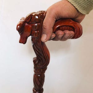 Red Bull Decorative Walking Stick – Stylish Vintage-Style Cane for Everyday Use and Perfect Gift for Collectors & Mobility Aid