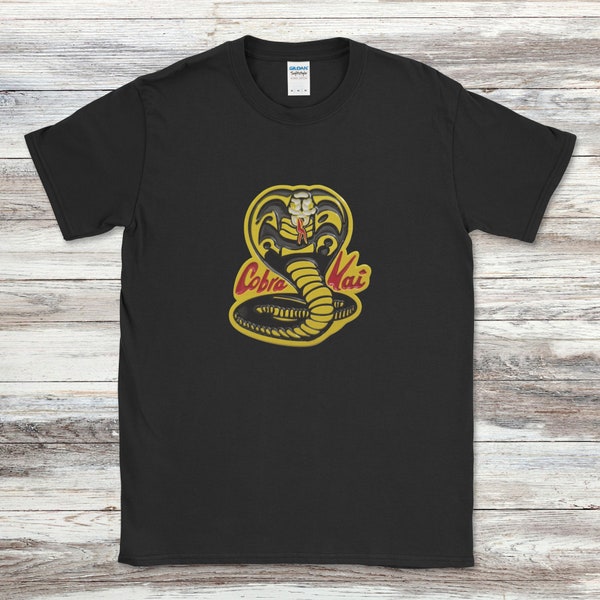 Cobra Kai T-shirt, Strike First Strike Hard, Martial Arts Shirt, Martial Arts Gift, Cobra Kai Gift, Gym Shirt, Mma Shirt, Gift for Kids