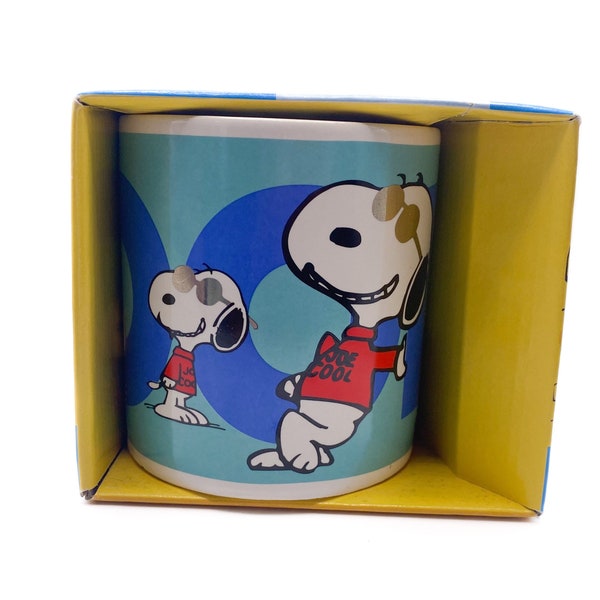 vintage Snoopy 'Joe Cool' Mug Boxed // vintage Snoopy Mug // Nouveauté Mug // Muggy Mug Shop // Rare Snoopy // Idées cadeaux
