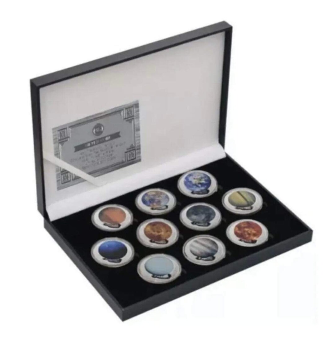Nuestro Sistema Solar x10 monedas plateadas