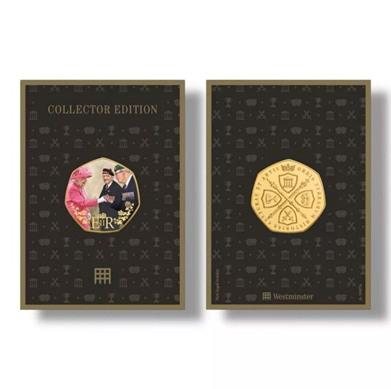 エリザベス2世女王のVEデー記念50ペンス記念コイン - Etsy 日本