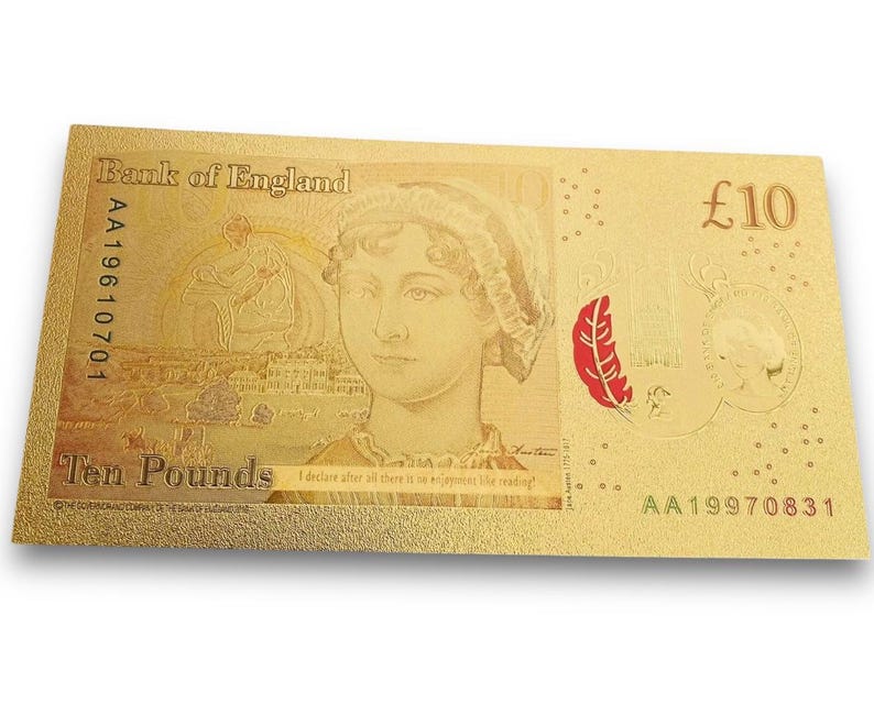 Ten Pound Note Serial Numbers Princess Diana Ten Pound Commemorative Gold Foiled Note - Last Rose of ...
