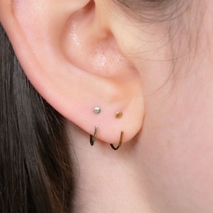 Pendientes arcoíris de niobio anodizado, par de pendientes hipoalergénicos.