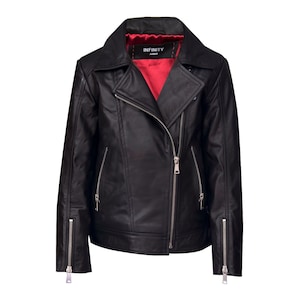 Girls real leather jacket on sale