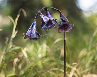 Recycled Metal Bluebell Sculpture