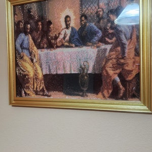 Finished and Framed Last Supper