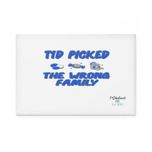 t1d Button Magnet, Rectangle | Diabetes Awareness | Insulin Pump Support