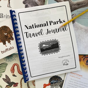 National Parks Travel Journal | National Parks unit study | Yellowstone | Acadia | Grand Canyon | Travel Notes | Road Trip activity | US Map