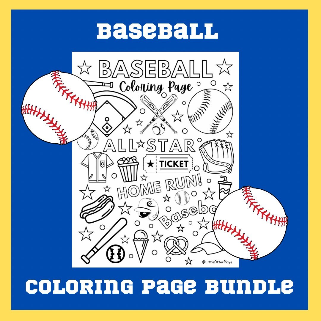 Sports Coloring Sheets Bundle Sports Activity Sheets Coloring