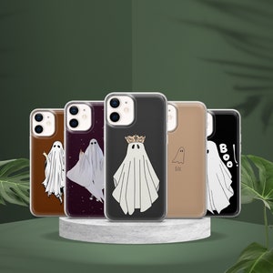 Ghost spooky Phone Case creepy haunted  Cover for iPhone 14 13 12 Pro 11 XR 8, Samsung S23 S22 A73 A53 A13 A14 S21 Fe S20, Pixel 7 6A A2