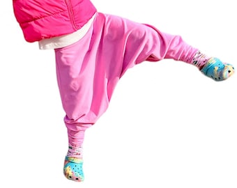 Enfant, Sarouel UNISEXE fait main par bok&pa | le pantalon confortable - Bubblegum