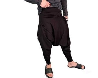 UNISEX HAREM PANTS handmade by bok&pa | the comfy pant - Black