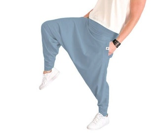 UNISEX HAREM PANTS handmade by bok&pa | the comfy pant - Blue Haze