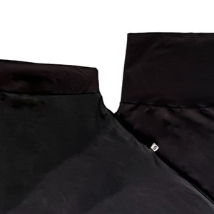 Waistband options for harem pants. high waistband to hold in stomach, or slim waistband