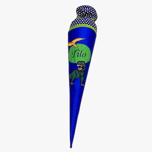 School cone dinosaur made of fabric | personalized | individual | school enrollment