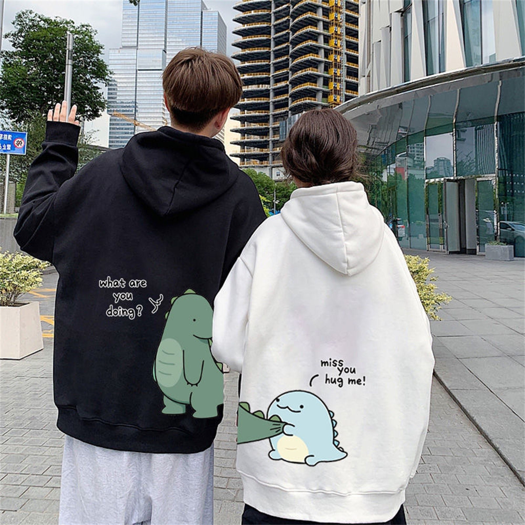 Cute couple hoodies - Etsy France