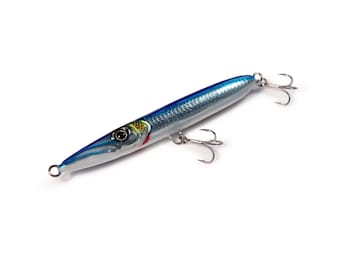 Leurre De Surface KZ Lures BR110, 110mm, 11g, Flottant, Bleu, Fait Main