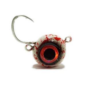 ジグヘッド デビルマン ハンドメイド ゾカボール KZ製 ルアー ボトムフィッシング ディープトローリング 暗闇で光る血 65gr - 140gr