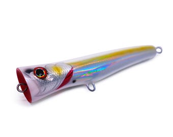 KZ Coeball White Popper Lure 50gr 150mm Floating 100% Wooden Handmade
