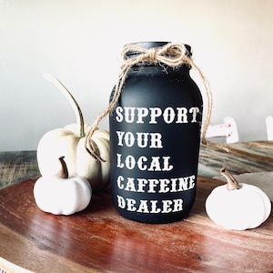 Coffee Shop Tip Jar | Cafe Tip Jar | Custom Tip Jar |