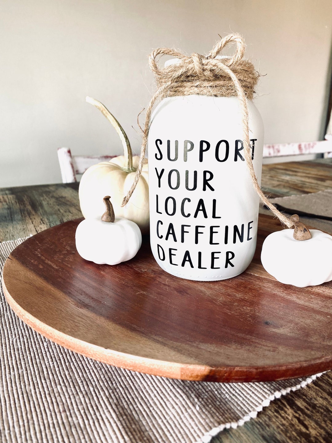 Coffee Shop Tip Jar | Cafe Tip Jar | Custom Tip Jar | Support Your ...