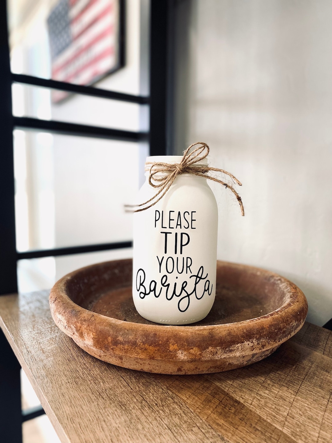 Coffee Shop Tip Jar | Cafe Tip Jar | Custom Tip Jar | - Etsy