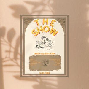 The Show- Niall Horan cover digital print poster