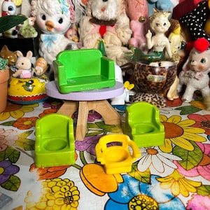 Vintage Fisher Price Chair Green Lot.