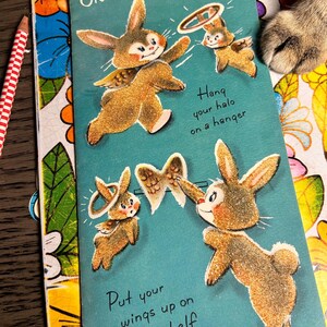 Cartão de Feliz Aniversário Vintage Sugared Bunny